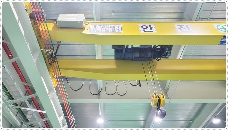 (주)미디어테크 호이스트 크레인 5TON 현장 사진 7