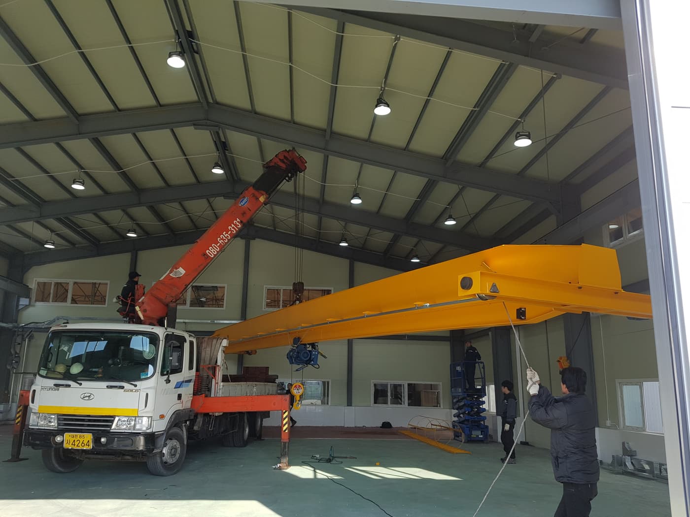 순창 공장 호이스트 크레인 2.8TON 현장 사진 2