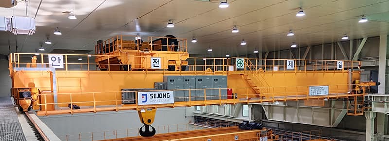 LS ELECTRIC 그랩 크레인 28.3TON 시공 사진