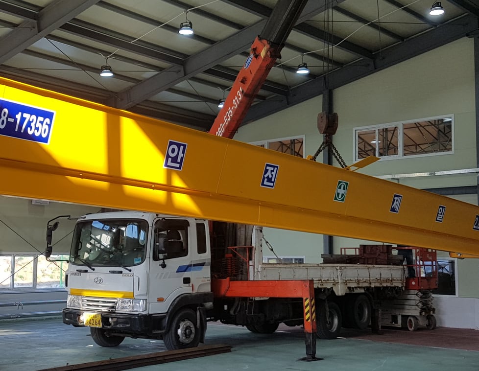 Moving a crane girder