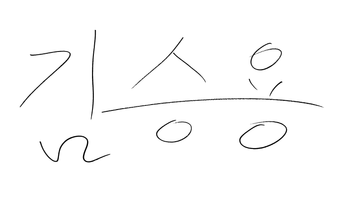 Signature of CEO Kim Seung-yong